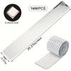 1600 Pcs Silvery Mirror Glass Stickers, DIY Craft Self - Adhesive Decorative Decals, Suitable for Living Room, Bedroom, Office