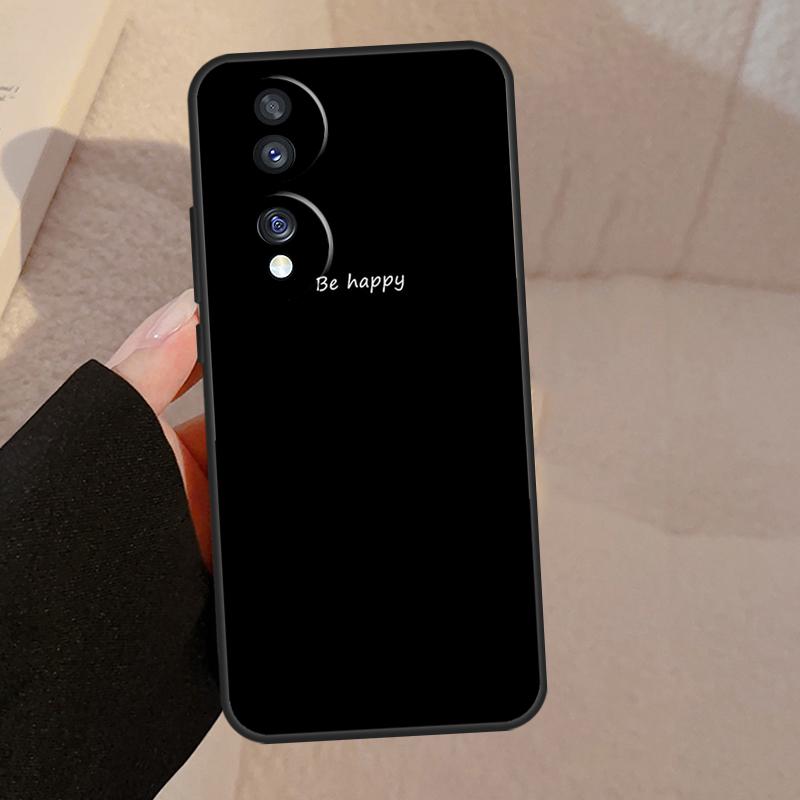 Simple Minamilst Black Quote For Honor Magic 7 Lite 6 5 V5 Case For Honor 400 200 Pro 90 70 50 X8a X8b X9a X9b X9c Cover