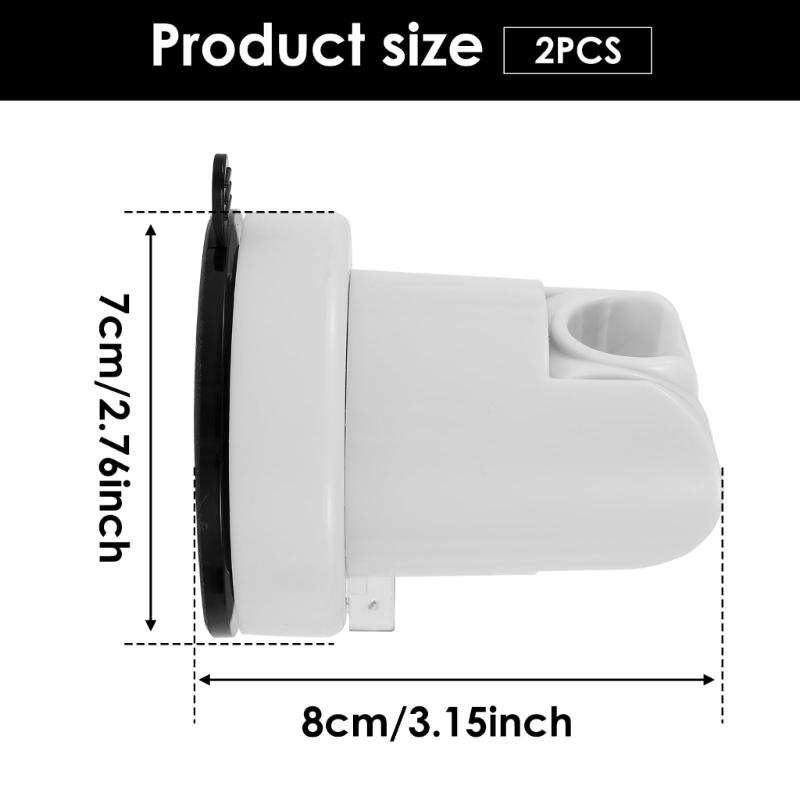 Suction Cup Shower Head Holders Strong Adhesive Wall Mount Adjustable Angle Shower Brackets Quick Fixing for Bathroom