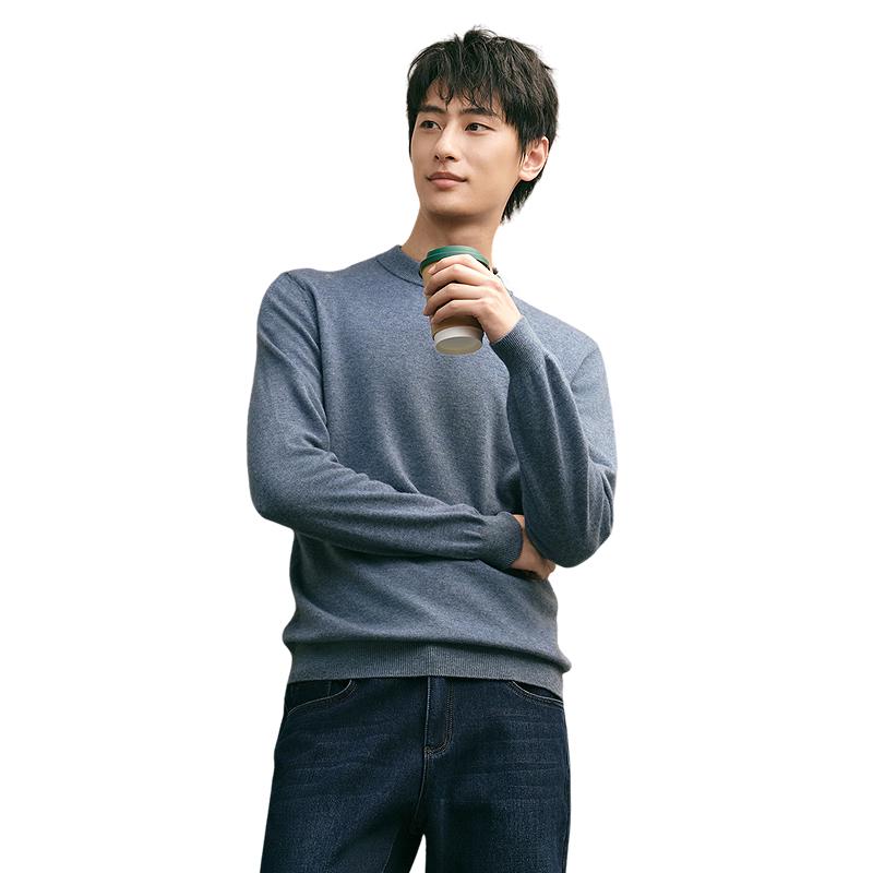 Hodo Men s Cashmere Blend Round Neck Sweater L
