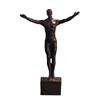 Sportfiguren Wandkunst, Erhabene 3D-Sportlerfigur für die Innenraumgestaltung mit klarem Thema und starkem visuellen Charakter
