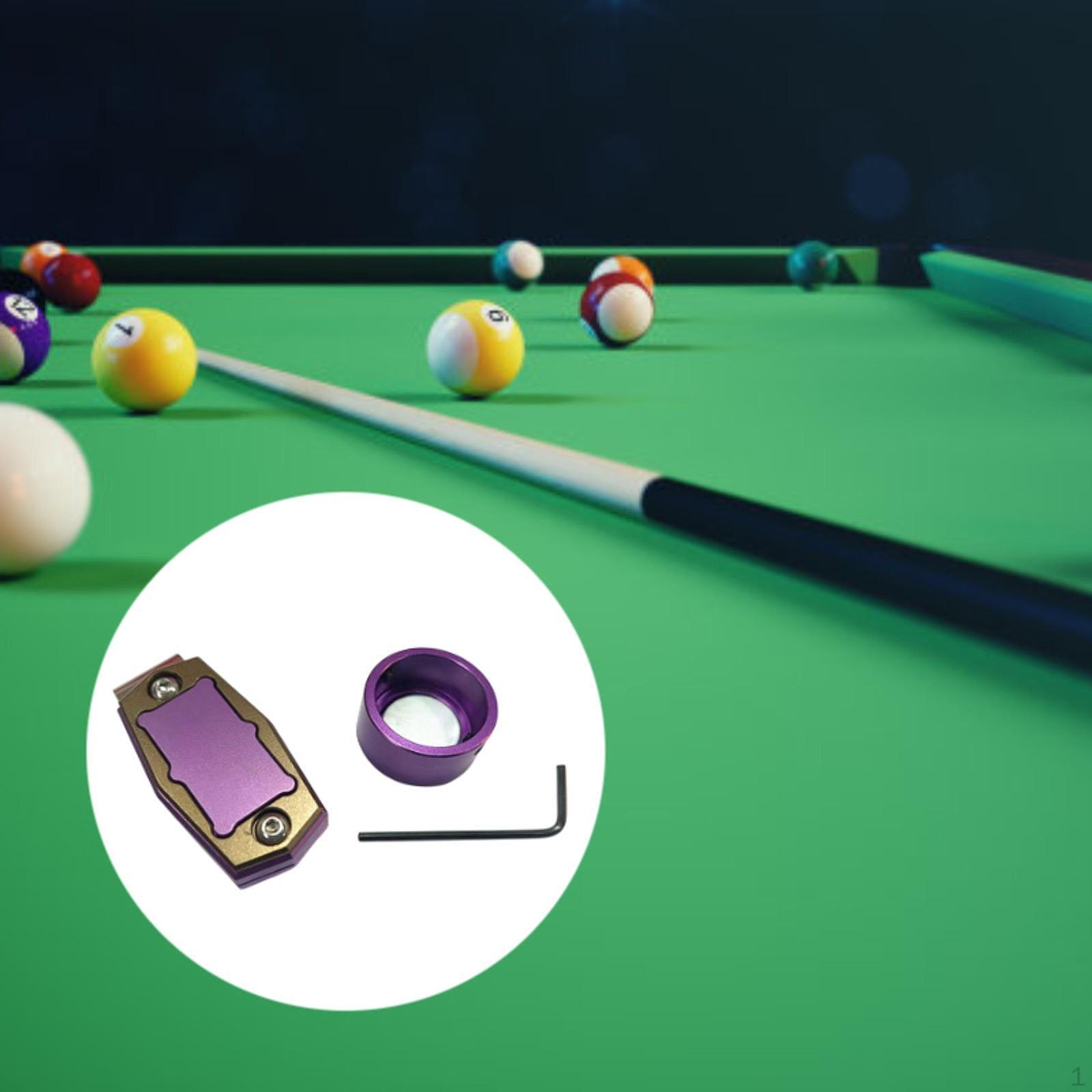 

Держатель для мела для пула Кий для бильярда Бильярдная коробка Принадлежности Аксессуары Металл Purple with Coffee