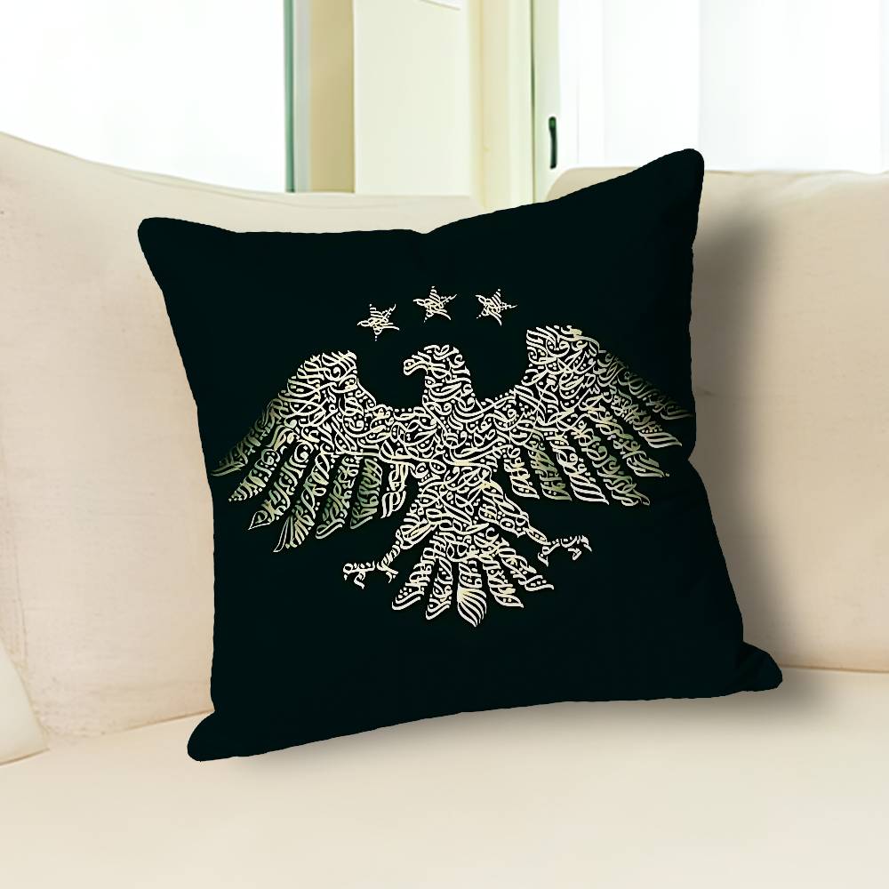 New Eagle Free S-Syrians-S Flag Celebrity Merchandise All-Match Printed Pillow Case Sofa Car Office Room Decoration Protector