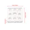 1Pcs  Square Tattoo Ink Cup Stand Holder Permanent Makeup Microblading Pigment Tattoo Storage Caps Rack Tools