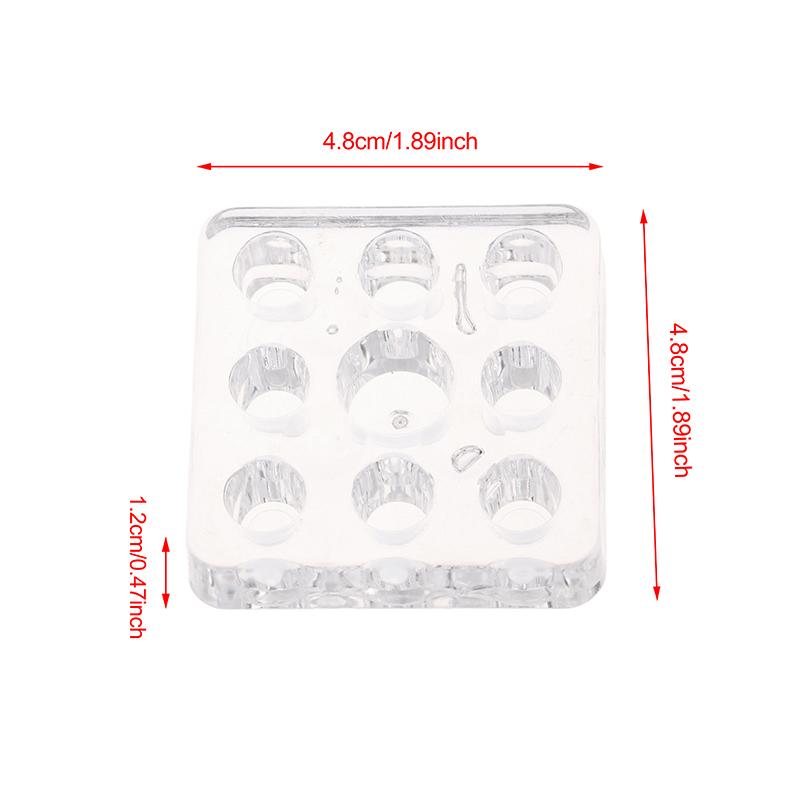 1Pcs  Square Tattoo Ink Cup Stand Holder Permanent Makeup Microblading Pigment Tattoo Storage Caps Rack Tools