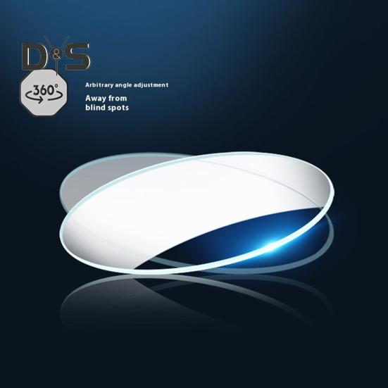 Adjustable Car Blind Spot Mirrors Wide-Angle View Frameless Design Universal Fit Simple Installation 360-degree Rotatable Convex Mirror