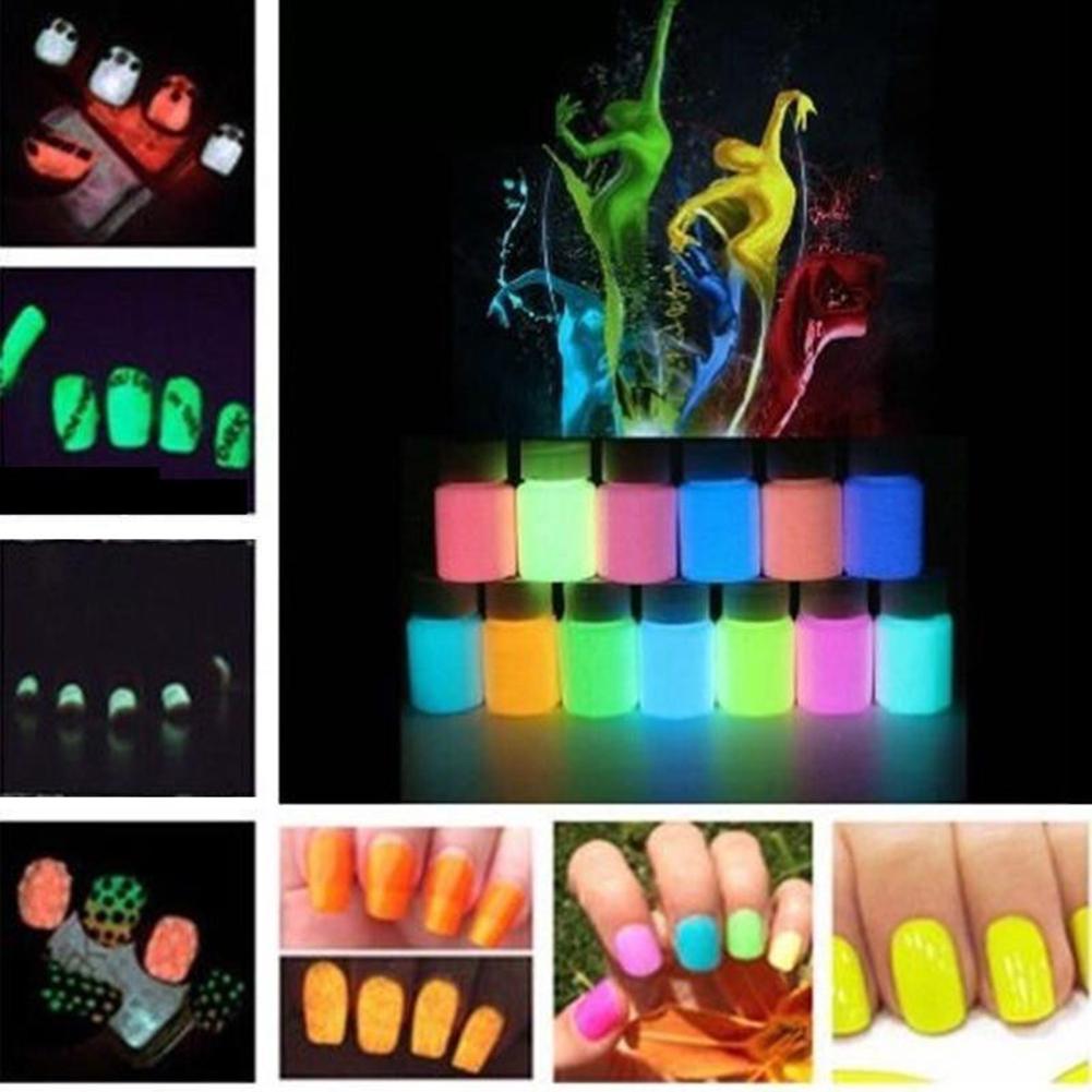 Smart 10g Bright Glow in the Dark Environmental Fluorescent Powder DIY Pigment