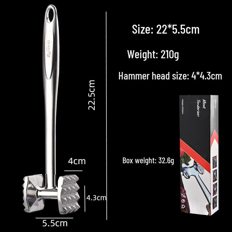 MUTTI Zinc Alloy Meat Tenderizer Hammer