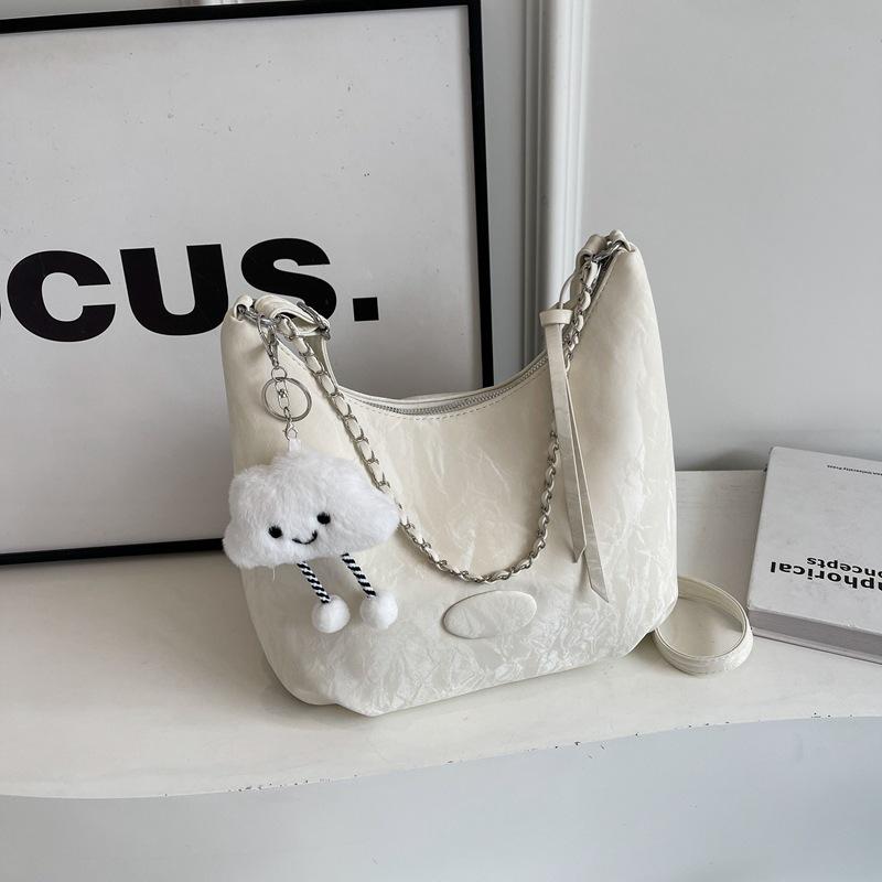 Casual student soft surface large-capacity bag women's 2025 new summer work commuter bag fashionable shoulder messenger bag