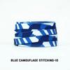 Stripes Tie-dye Laces Dazzling Blue Shoelace Colorful Flat Gradation Shoelaces Sneakers Personality Rope Men Women with The Same