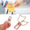 100pcs   Clips Cute Cartoon Cat Shape Metal Hollowed   Tail Clips Paper Clamps   Supplies
