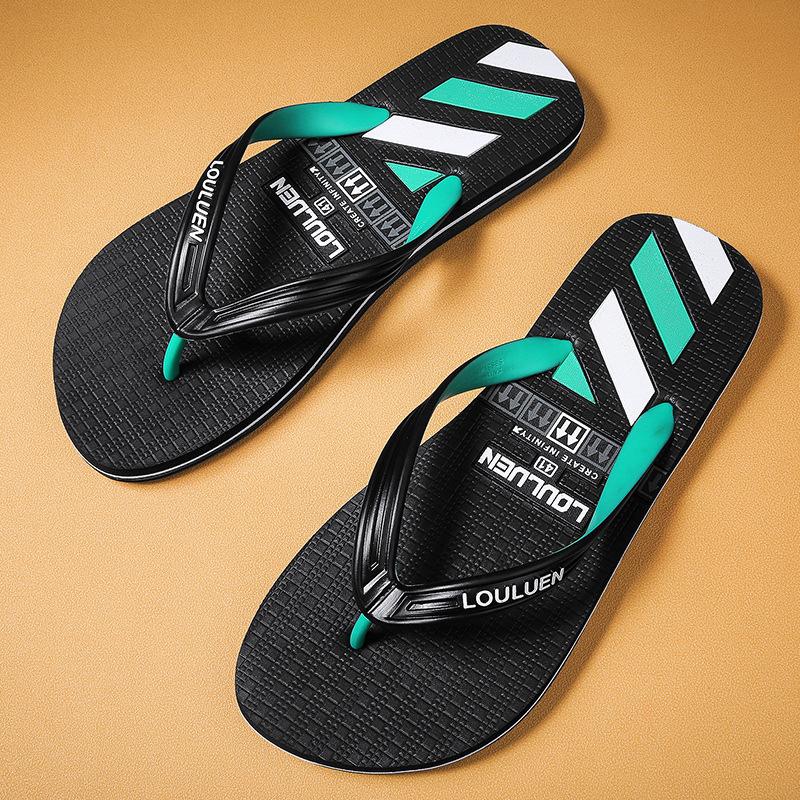 Letní módní žabky pánské venkovní plážové cool pantofle pánské štípací ležérní protiskluzové pantofle