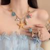 Vintage Seaside Starfish Pendant Necklace with 2026 Design Clavicle Chain for Women