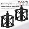 1 Pair Double Ball Bicycle Pedals Aluminum Alloy Anti Skid Mountain Bike Pedals Ultra-Light Flat Cycling Treadle Platform