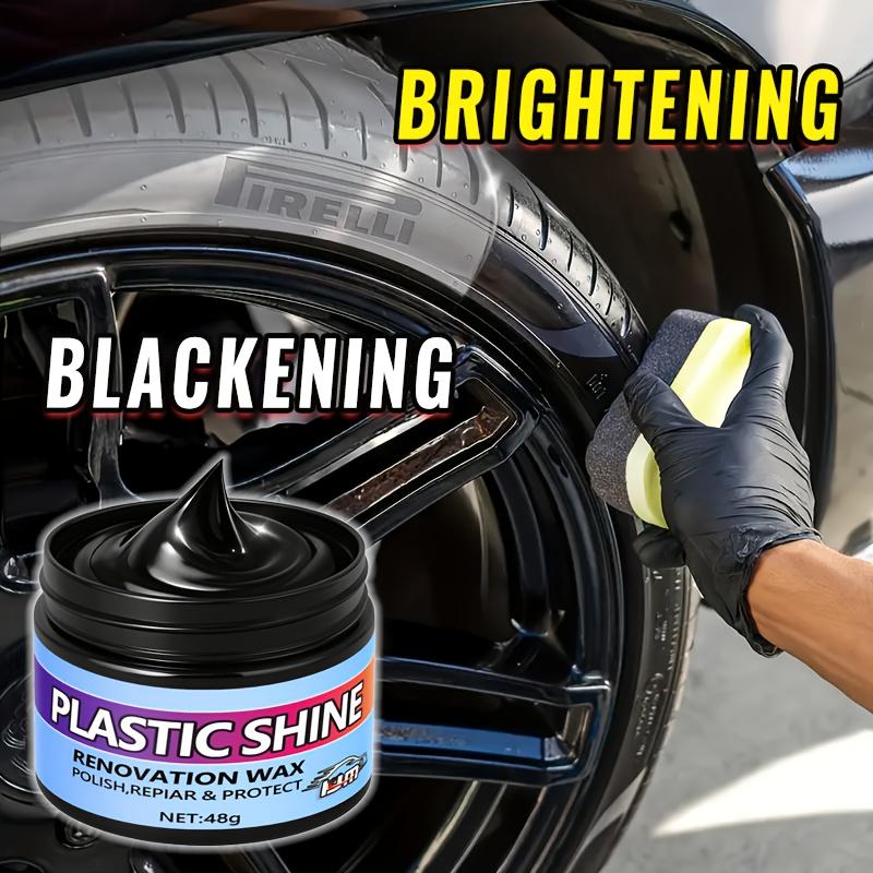 Car Interior Refurbishing Wax, Interior Shine Wax | Tire Protection | Repair of Yellowing and Oxidation of Black Vehicles
