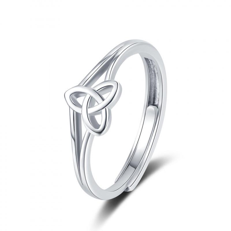 European Style Geometric Open Adjustable Ring - Women s Fashion Triangle Rhombus Design Adjustable Open
