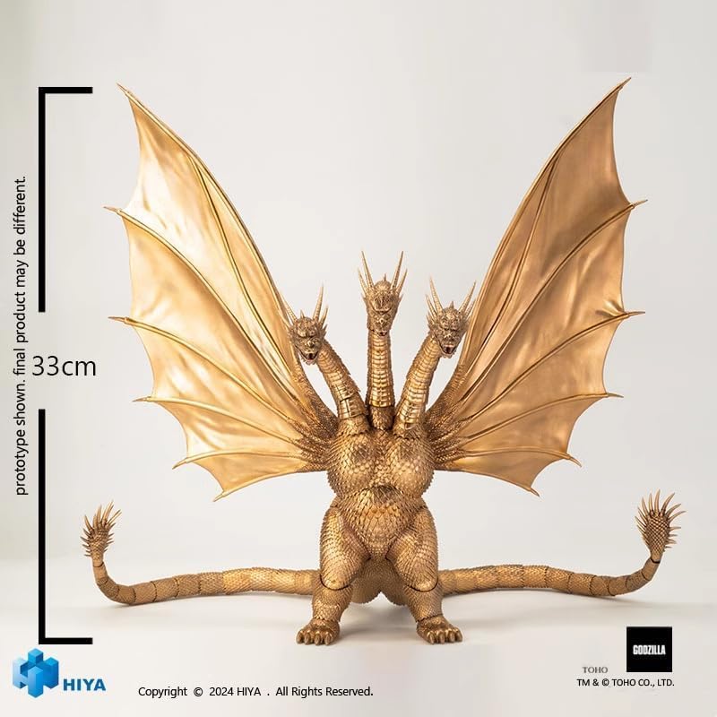 HIYA TOYS Exquisite Basic Godzilla Series King Ghidorah 1991 Movable Action Figure Painted Finished Product