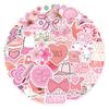 60 New Danish Pink Girl Graffiti Stickers Suitcase Guitar Waterproof Mobile Phone Computer Stickers
