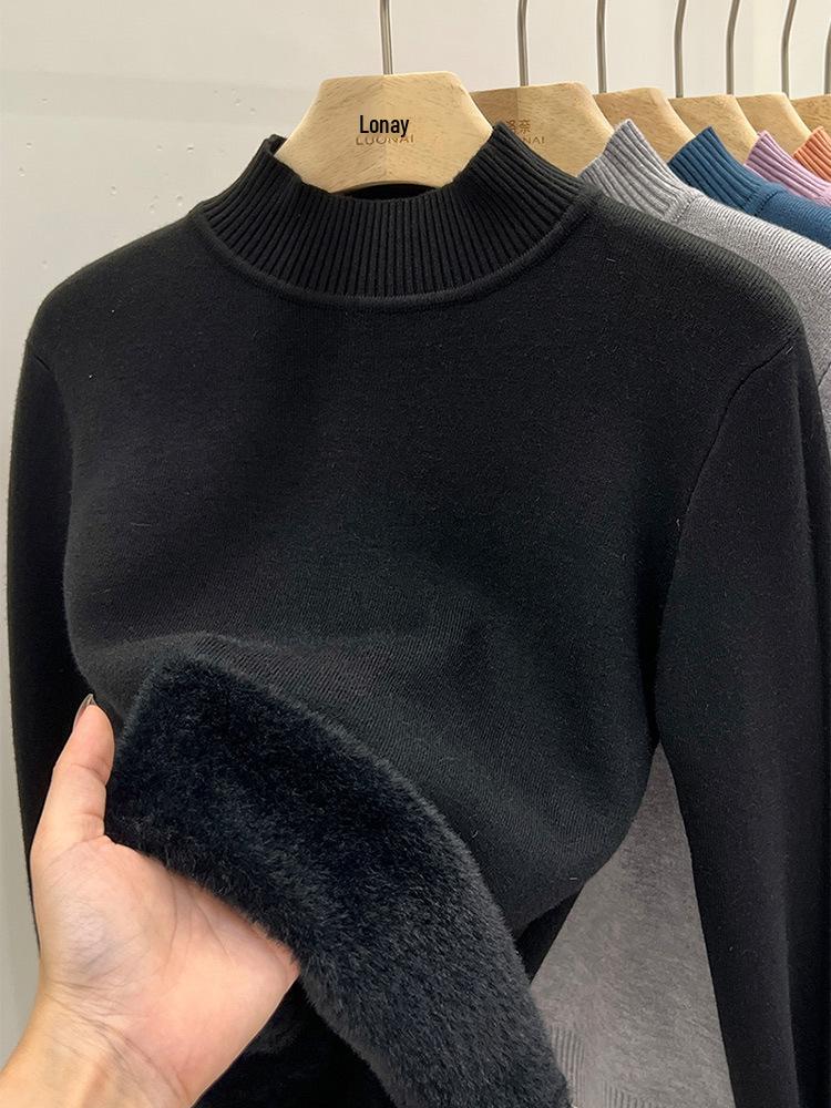 Plus Size Cartoon Knit Pullover Sweater: Cute, Loose Fit, Mid-Length, Perfect for Autumn/Winter.