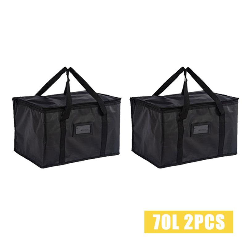 Borsa Frigo Termica Isolata da 70L Isolamento Per Mantenere Freddo Grande Capacità Portatile Borsa Pranzo Cerniera Picnic Campeggio Foglio di Alluminio Sacca per Cibo