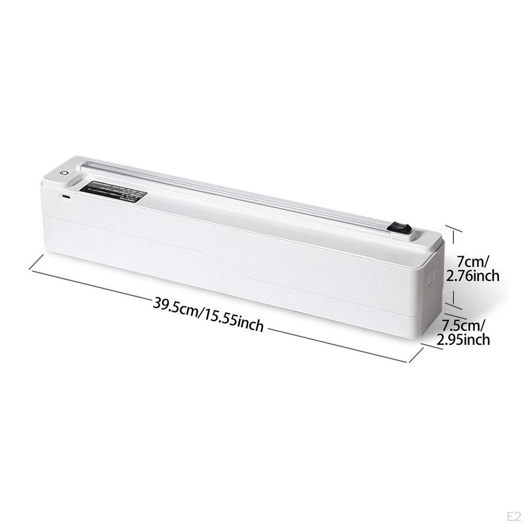 Wrap Dispenser Automatic Food Cutter Refillable Aluminum Foil