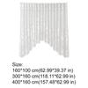 Translucent Window Sheer Curtain Flower Pattern Window Drape  Home Decoration