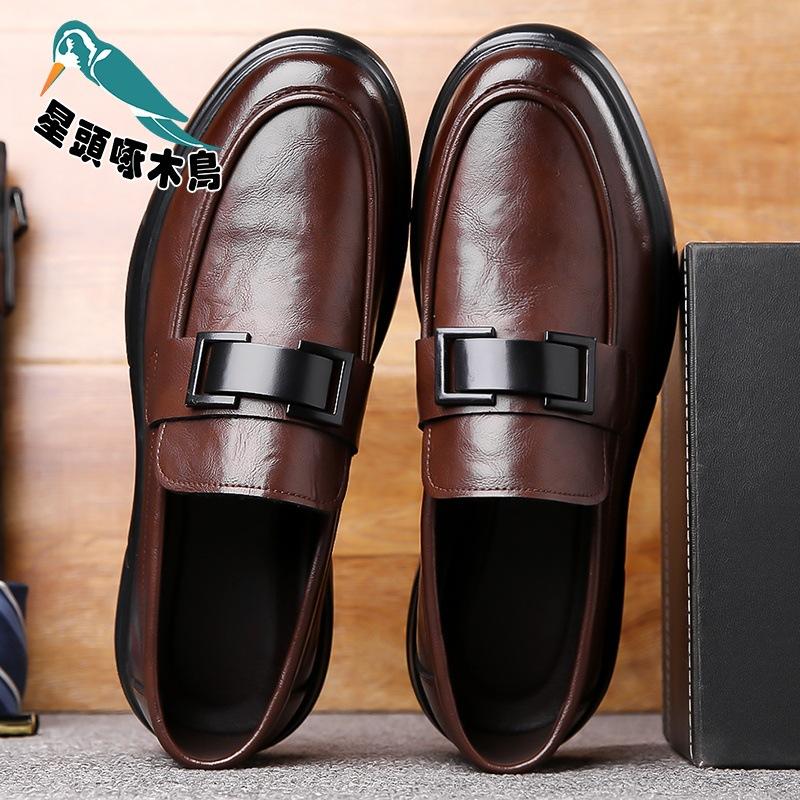 

2025 spring new cowhide business casual comfortable soft sole wear-resistant foot cover dress leather shoes 44