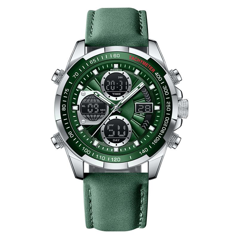 LIGE Top Watches for Men Leather Men Military Sport Waterproof Watch Quartz WristWatch Chronograph Male Clock