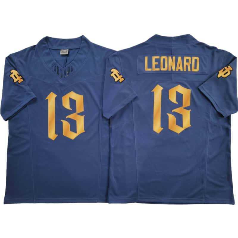 Mens Rugby Jersey Custom Embroidered Team Uniform Leonard Love 4 13 College Style Training Shirt Cotton Blend