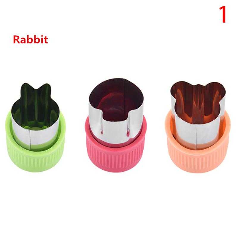 

3-Piece Stainless Steel Biscuit Mould, Fruit And Vegetable Cutting Mould as the picture
