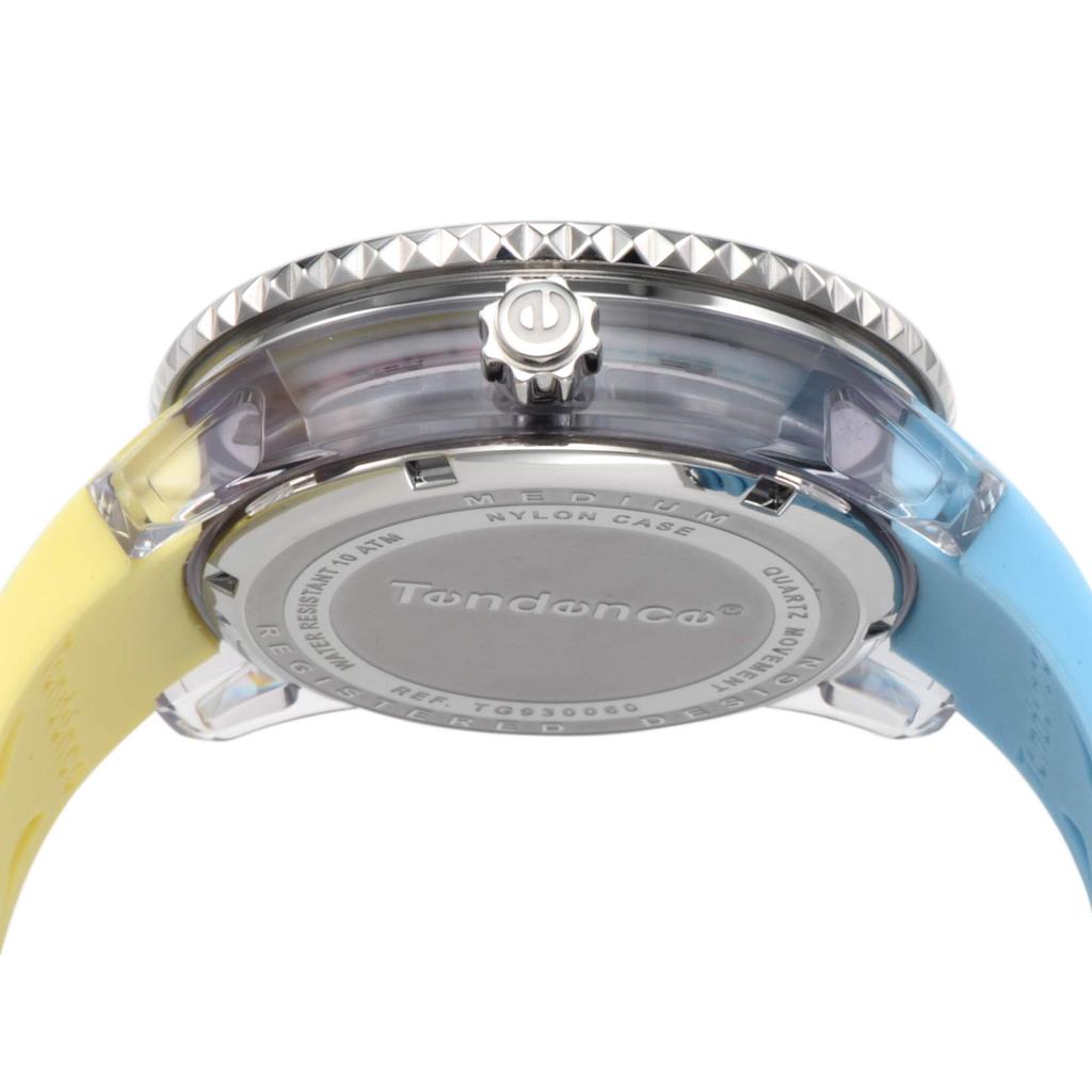 Zegarek CRAZY Średnia Niebieska Tarcza Stal Nierdzewna Szkło Mineralne Kwarcowy Zegarek TG930060 Niebieski [Tendence] Żółty/Jasny 42.5MM Damski [Przedmiot]