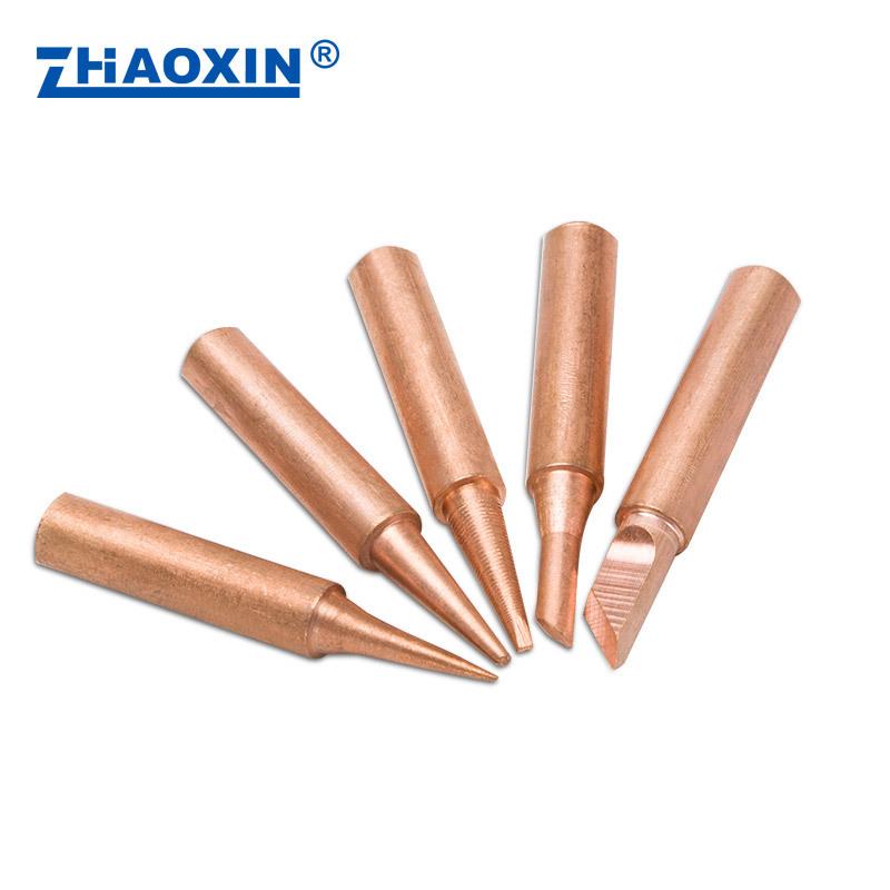 900M Series Non-Magnetic Pure Copper Soldering Iron Tip – Horseshoe & Pointed Shapes for Speaker Welding
