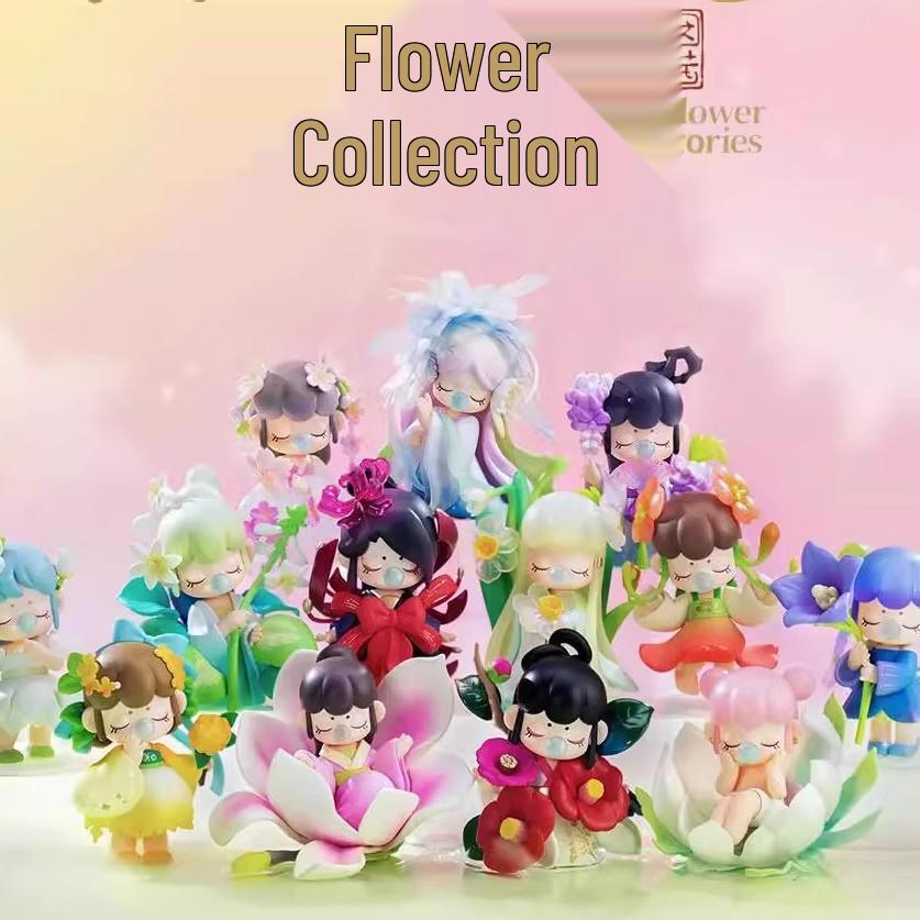 Jade Hairpin Snow Lotus Cherry Blossom Figurine Toy - Chinese Style Gift for Girls