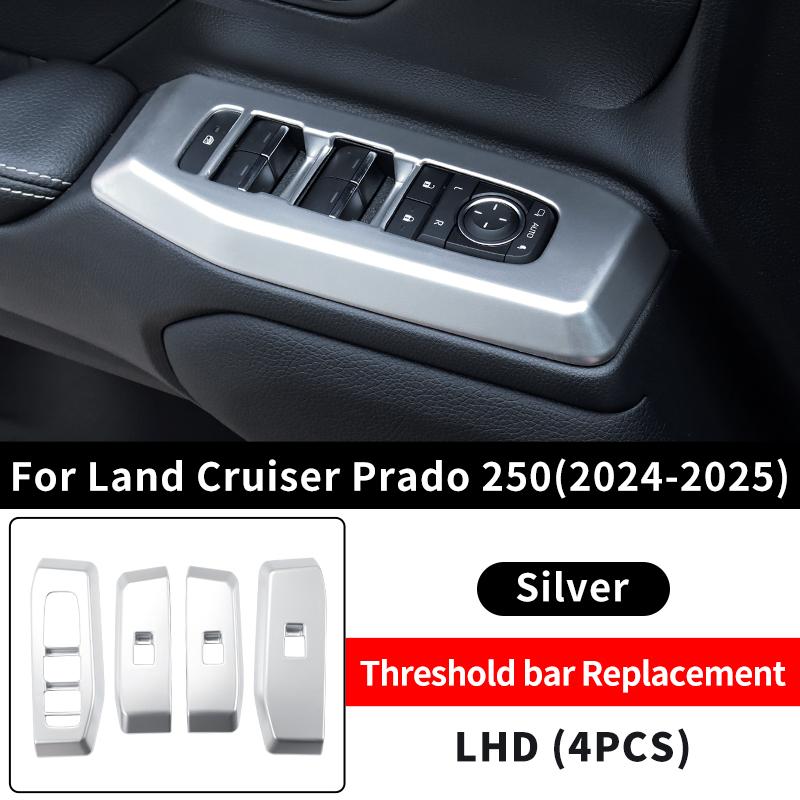 For Toyota Land Cruiser 250 2024 Windows Control Panel Decoration Protective Sticker Prado LC250 Interior Accessories Tuning