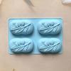 4 Cavities Oval Olive Tree Silicone Soap Mold DIY Soap Making Kits Handmade Cake Candle Mold Gifts Craft Supplies Home Decor