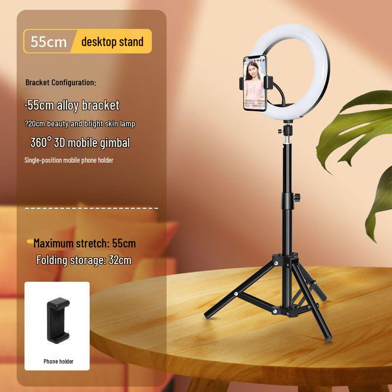 Multifunctional Selfie Stick & Tripod with Beauty Fill Light