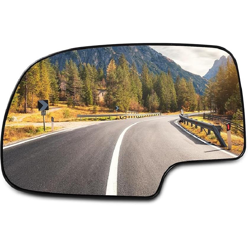 SCITOO Driver Side Mirror Glass Fit For 1999-2006 For Chevy Silverado Pickup 2007 For Chevy Silverado Pickup 2000 For Chevy Suburban 2001-2006 For