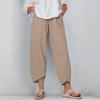 Dames Katoen Linnen Harembroeken Vintage Geprint Wijde Pijpen Broeken Casual Effen Zakken Harajuku Hoge Taille Wijde Broeken Joggingbroeken