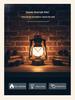 Rechargeable LED Camping Lantern - Dimmable, Handheld, Ideal for Outdoor Camping, Bars, Hotels, or Bedrooms.