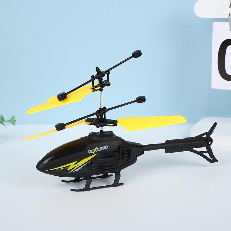 Drop-resistant Children's Remote Control Induction Helicopter Toy with Hovering Lights