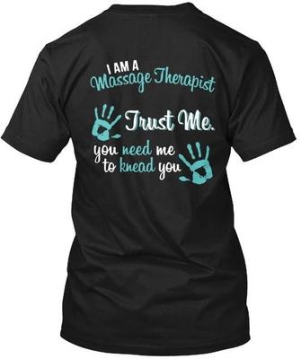 Massage Therapist 100% Cotton T-shirt Mens Tees Top Made In the USA T-Shirt Tee Top Unisex