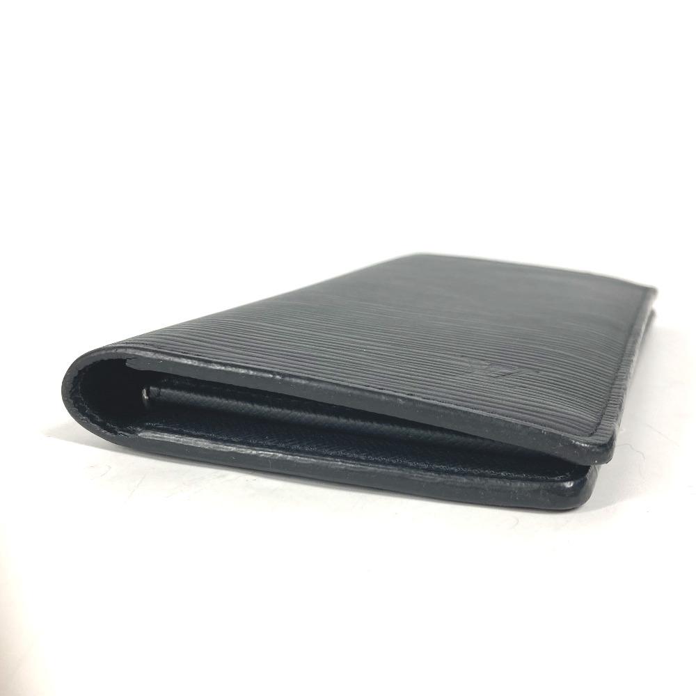 Louis Vuitton M60622 Epi Portefeuille Brazza bifold Long Wallet Noir Black