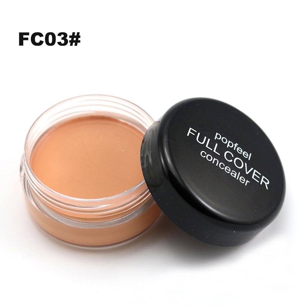 Popfeel Base Concealer Cream Face Cover Blemish Hide Dark Spot Blemish Eye Lip Contour Liquid Foundation