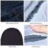 Fox Fur Pom Beanie Hat Real Mink Fashion Warm Winter Knitted Hats for Women Real Fur Beanie Hat With Fox Fur Pom