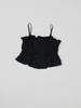 SWAYGLOW Shirred Crop Sleeveless_Black
