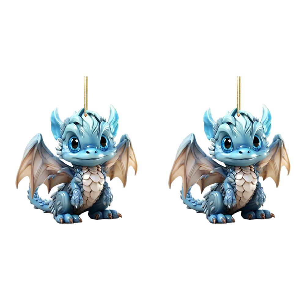 

Рождественские украшения с изображением дракона из акрила для рождественской вечеринки (7)