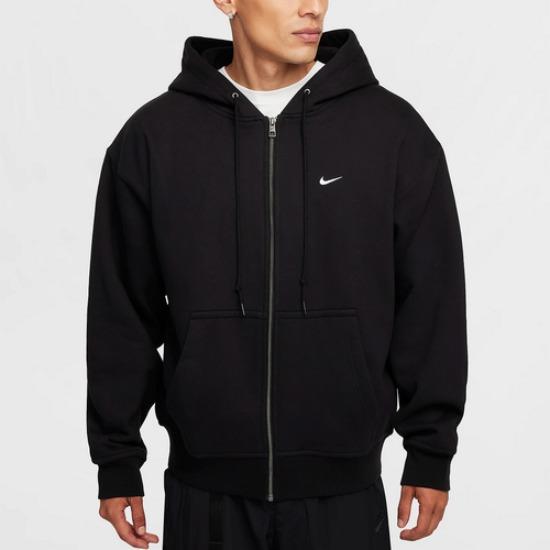 Nike Solo Swoosh Full-Length Zipper Versatile Hooded Jacket FZ1165-010
