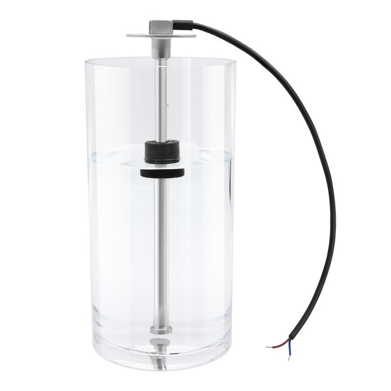 100-600mm Stainless Steel Marine Water Level Gauge Sensor Fit Boat Car Water Level Gauge Meter 0-190 Ohm with Red Light