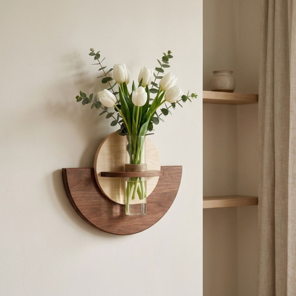 Hydroponic Display Wall Flower Vase Space Saving Hanging Plant Panel  Home Room Decor