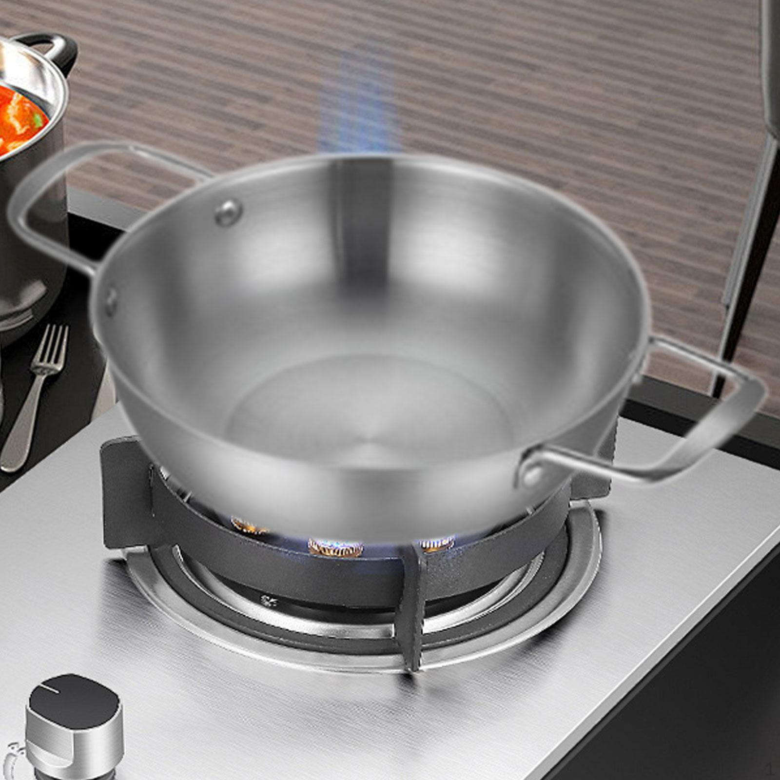 

Сковорода для паэльи для приготовления морепродуктов и рамена, дизайн из нержавеющей стали 20cm